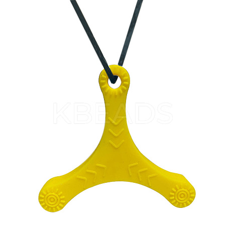 Dart Shape Food Grade Eco-Friendly Silicone Pendants PW-WGD6024-02-1