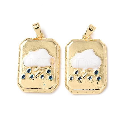 Brass Pendants KK-D223-04G-1