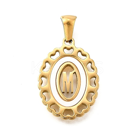 Golden 304 Stainless Steel Pendants STAS-K300-02G-M-1
