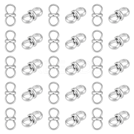 30Pcs 304 Stainless Steel Connector Charms STAS-UN0063-90-1