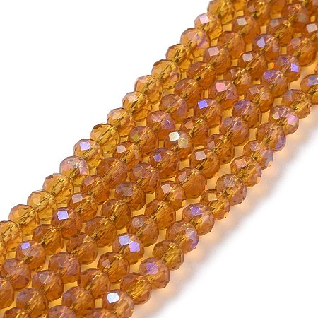Electroplate Glass Beads Strands EGLA-A034-T3mm-L01-1