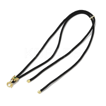 Nylon Cord Necklaces Findings KK-Q019-09G-01-1