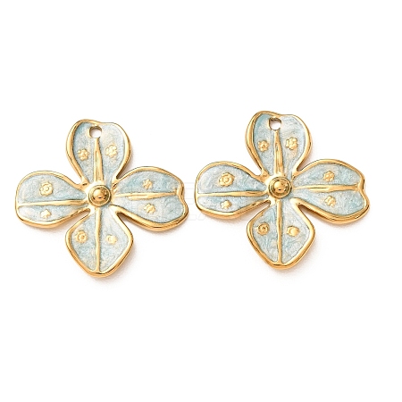 304 Stainless Steel Enamel Pendants SA-CBAD609-14G-01-1
