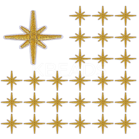 80Pcs Computerized Embroidery Cloth Iron on/Sew on Patches DIY-HY0003-08B-1
