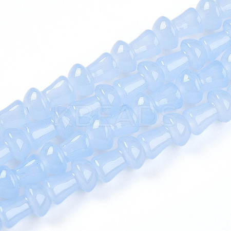 Baking Paint Glass Beads Strands DGLA-N007-01G-1