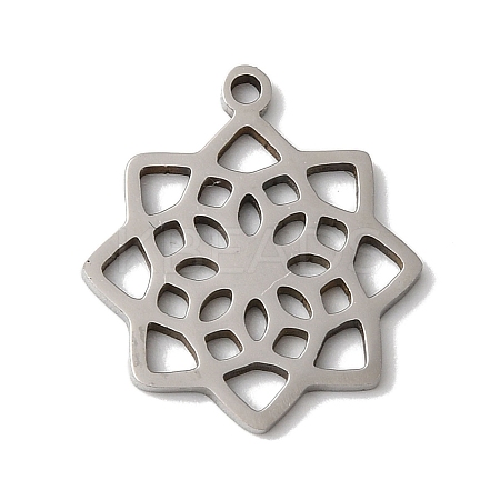 Non-Tarnish 5Pcs 201 Stainless Steel Pendants STAS-Z068-02P-02-1