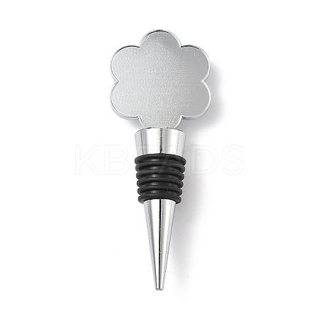 Alloy with Epoxy Wine Bottle Stoppers Cabochon Settings LS-AJEW-G007-01A-1