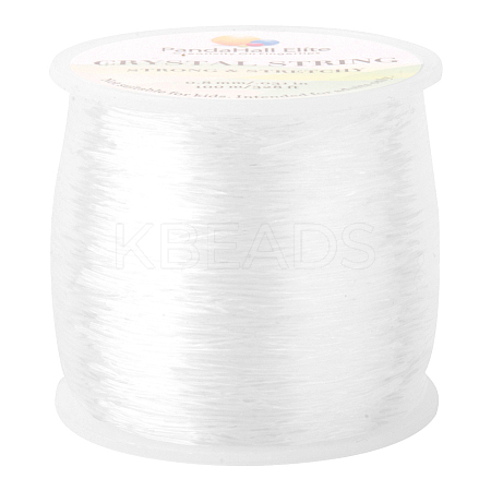 0.8mm Crystal Polyester Threads Transparent Jewelry Bracelet Beading Wire Cords EW-PH0001-0.8mm-02-1