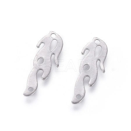 Non-Tarnish 201 Stainless Steel Filigree Joiners Links STAS-F231-082P-1