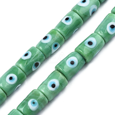 Handmade Evil Eye Lampwork Beads LAMP-N029-013F-1