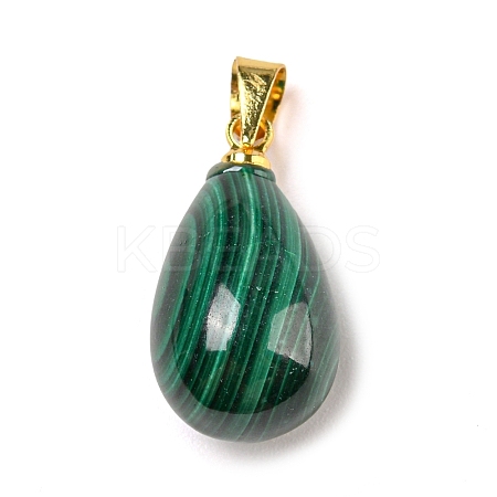 Natural Malachite Pendants LS-G-D094-01G-1