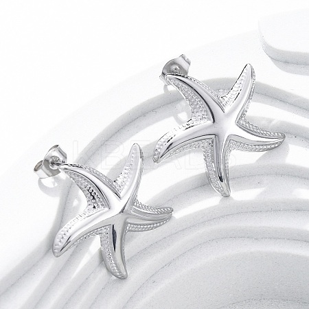 304 Stainless Steel Stud Earrings for Women EJEW-K306-12P-1