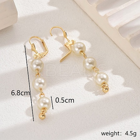 New Chinese Style Copper Tassel Bead Earrings for Women Party FF1600-1-1
