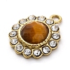Natural Tiger Eye Faceted Charms STAS-S163-38G-02-2