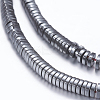 Non-magnetic Synthetic Hematite Beads Strands G-P338-16A-3x1mm-1