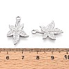 304 Stainless Steel Maple Leaf Pendants STAS-T067-53P-3