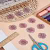 10Pcs Galsang Flower Gauze Embroidery Sew on Cloth Patches DIY-LP0004-43-1