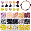 450Pcs 15 Style Drawbench Glass Beads Strands DGLA-PH0001-11-8