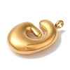 Ion Plating(IP) 304 Stainless Steel Pendants STAS-M017-08G-07-2