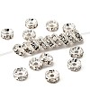 Brass Rhinestone Spacer Beads X-RB-A014-Z6mm-01S-1