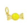 Rack Plating Brass Enamel Pendants KK-U021-04-G-2