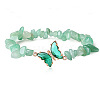 Fashionable Natural Green Aventurine Chips Beaded Bracelets TI6720-9-1
