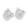 Brass Micro Pave Cubic Zirconia Pendants KK-E090-15P-1