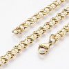 Ion Plating(IP) 304 Stainless Steel Chain Bracelets BJEW-P236-28G-2