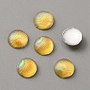Opaque Resin Cabochons CRES-WH0010-044I-1