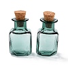 Square Glass Cork Bottles Ornament GLAA-D002-04H-1