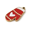 Christmas Theme Ion Plating(IP) 304 Stainless Steel Enamel Pendants STAS-Z083-06G-06-2