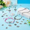 60Pcs 10 Styles Tibetan Style Alloy Connector Charms FIND-TA0003-67-7