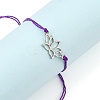 Adjustable Waxed Polyester Cord Bracelets BJEW-PH01271-04-1