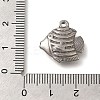 Anti-Tarnish 304 Stainless Steel Pendants STAS-M075-11P-3