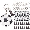 DIY Sports Ball Acrylic Pendant Keychain Making Kits DIY-SP0001-44D-1