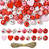 120pcs DIY Valentine's Day Pendant Decoration Making Kit DIY-CJ0002-28-1
