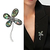 Saint Patrick's Day Shell Brooch PW-WG15608-01-3