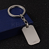 Rectangle 304 Stainless Steel Keychain KEYC-H014-05-3