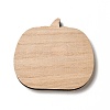 Autumn Theme Wood Cabochons WOOD-I010-07A-1