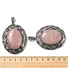 Natural Rose Quartz Big Pendants G-C104-01E-AS-3