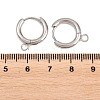316 Stainless Steel Huggie Hoop Earring Findings X-EJEW-B158-01B-P-3