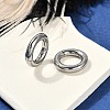 Round Ring 316 Surgical Stainless Steel Hoop Nose Rings EJEW-G416-19D-AS-1