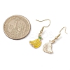 10 Pairs 10 Styles Fruit Alloy Enamel Dangle Earrings for Women EJEW-JE05905-3