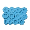 Rhombus & Star & Oval Shape DIY Pendant Silicone Molds DIY-M048-05-3