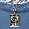 304 Stainless Steel Necklace LS-NJEW-D330-01G-08-5