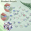 60Pcs Handmade Porcelain European Beads PORC-SC0001-25A-6