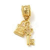 Tibetan Style Alloy European Dangle Charms PALLOY-F199-21G-1