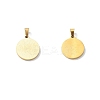 PVD Vacuum Plating 304 Stainless Steel with White Shell Pendants STAS-G268-01A-G-4