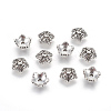 Tibetan Style Alloy Bead Caps X-TIBEB-A24621-AS-FF-2