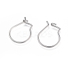 Tarnish Resistant 304 Stainless Steel Hoop Earrings Findings LS-X-STAS-H436-02P-2